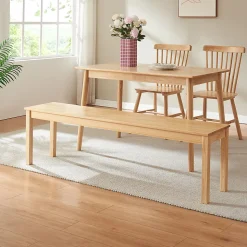 Banc de salle à manger Trerunulu 140 x 35 x 45 cm naturel en.casa