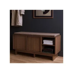Banc d'entrée en bois 100 x 40 x 48 cm