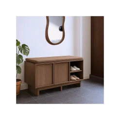 Banc d'entrée en bois 100 x 40 x 48 cm