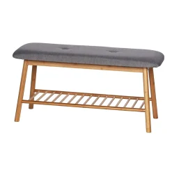 Banc d'entrée pour chaussures en bambou Bahari