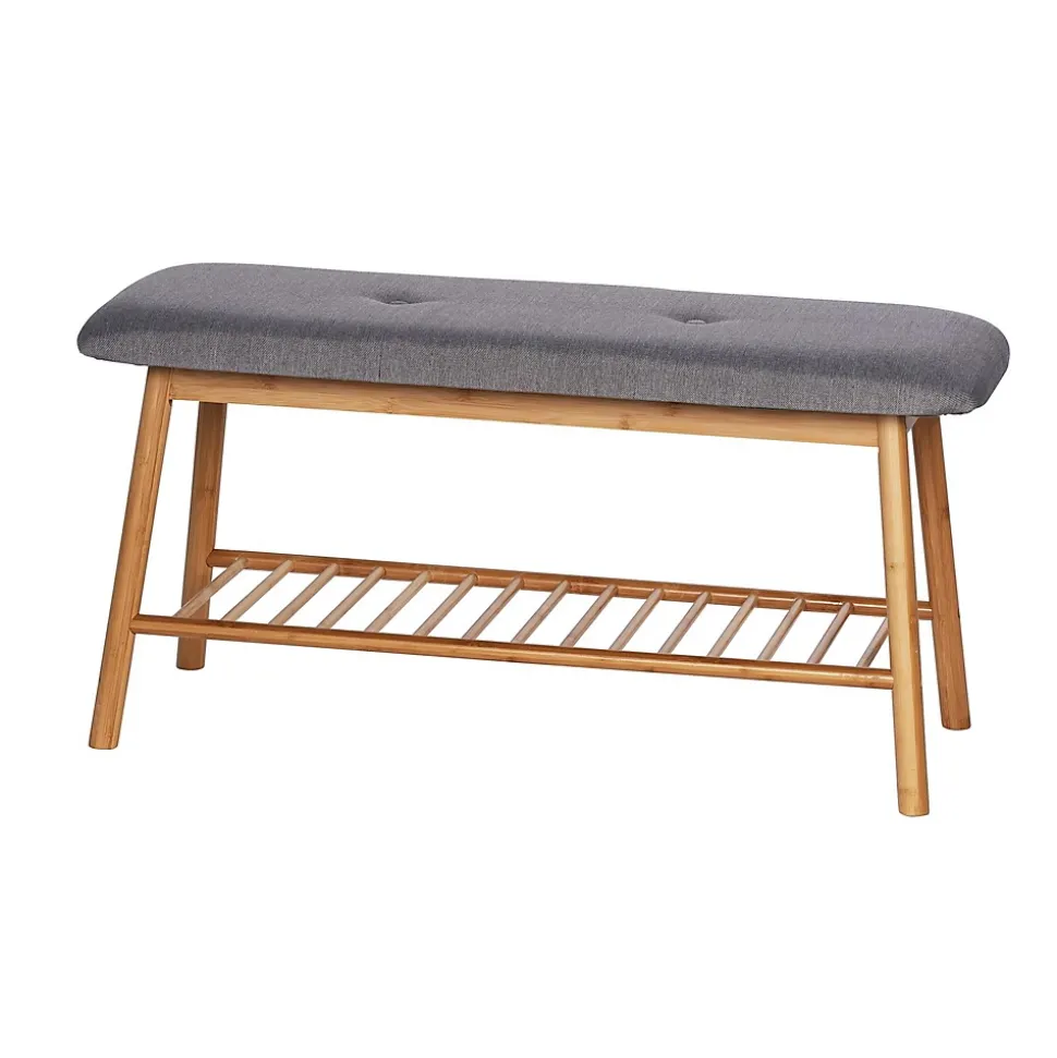 Banc d'entrée pour chaussures en bambou Bahari