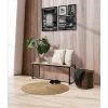 Banc d'intérieur en MDF et Métal