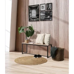Banc d'intérieur en MDF et Métal