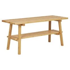 Banc en Bambou Naturel 70x28x45 cm - Élégance et Durabilité pour Votre Espace Exterieur
