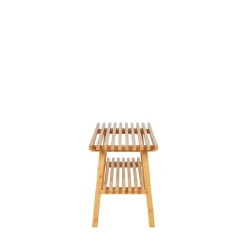 Banc en Bambou Naturel 70x28x45 cm - Élégance et Durabilité pour Votre Espace Exterieur