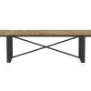 Banc en bois avec blocs couleur naturel
