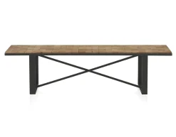 Banc en bois avec blocs couleur naturel