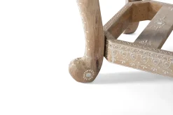 Banc en bois manguier et tissu