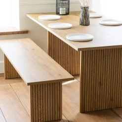 Banc en bois style scandinave ALMA - HAPPY GARDEN