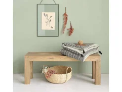 Banc en bois teck recyclé massif