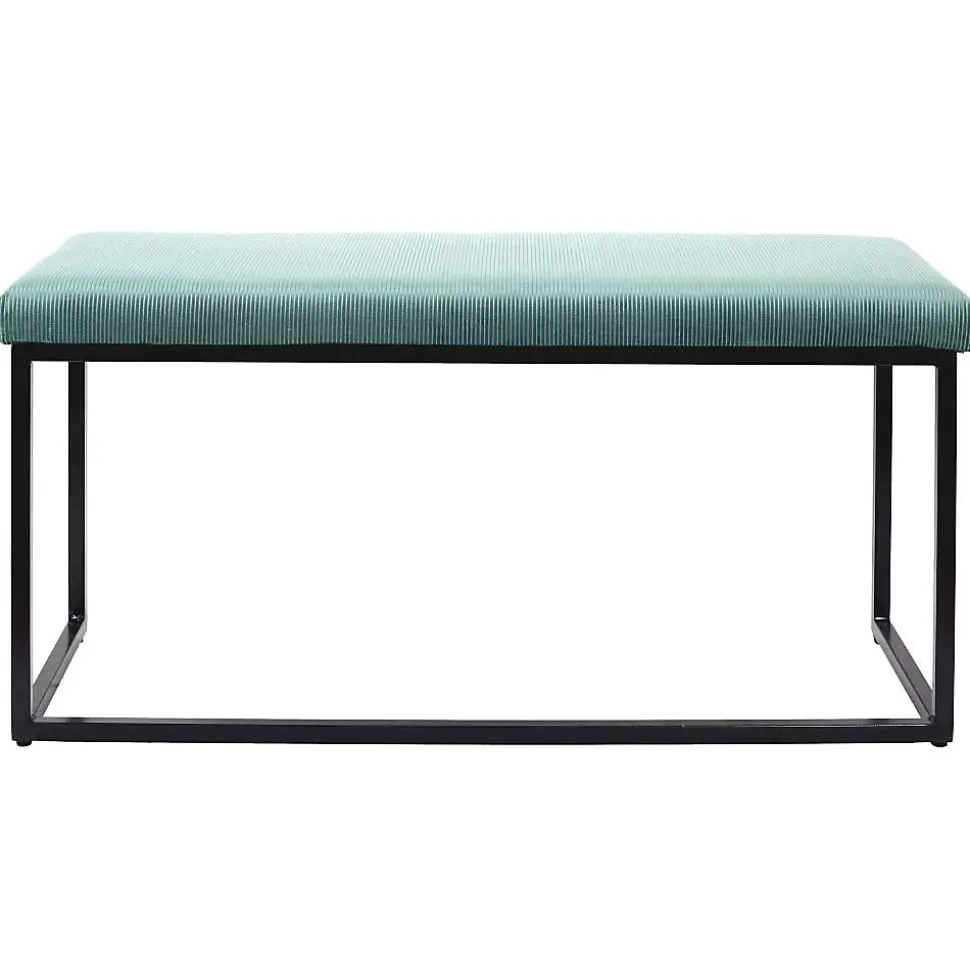 Banc en métal assise en velours Giulia