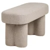 Banc HOUSE NORDIC Weston HN1088, 95 x 36 x 45 cm, sable. Acier, contreplaqué et tissu.