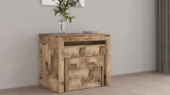 Banc Quedan, Lot de 2 Sièges pour table à manger, Bancs extensibles, 290x25h45 cm, Érable