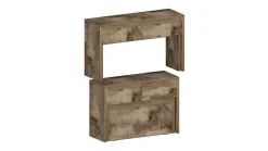 Banc Quedan, Lot de 2 Sièges pour table à manger, Bancs extensibles, 290x25h45 cm, Érable