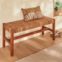 Banc Sidoan marron 102x38cm - Atmosphera