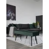 Banc Skiby, Vert, Velours, 35x100x44 cm, Seven Design
