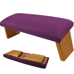 Banc, tabouret de méditation, yoga pliant en bois - Prune - Vivezen