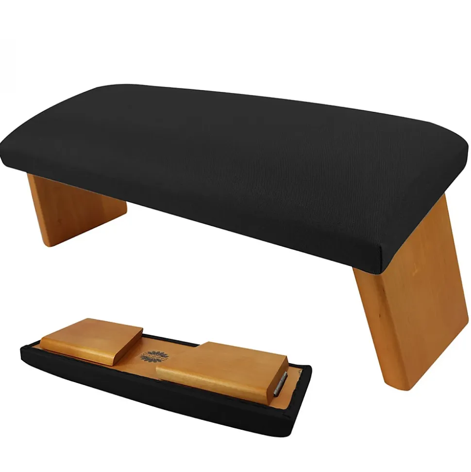 Banc, tabouret de méditation, yoga pliant en bois - Prune - Vivezen