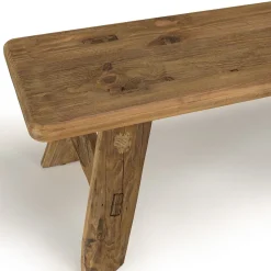 Banc 140x30cm bois pin recyclé