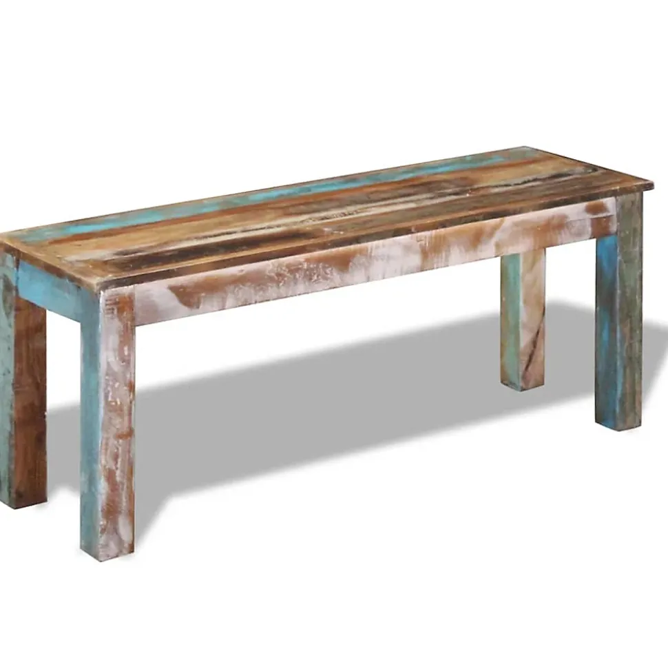 Banc 110x35x45 cm Bois de récupération massif vidaXL