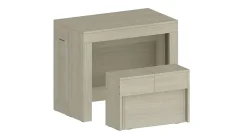Banc Yutu, Siège pour table à manger, Banc simple extensible, 290x25h45 cm, Olmo