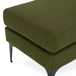 Banc/bout de lit MAX velours côtelé kaki