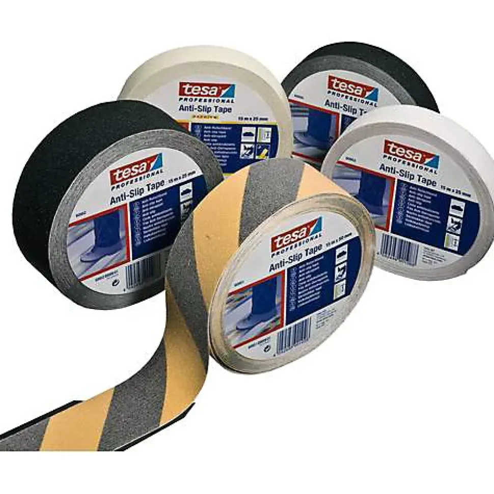 Bande antidérapante tesa 60950 Professional noir 15 m x 25 mm, adhésif extra fort
