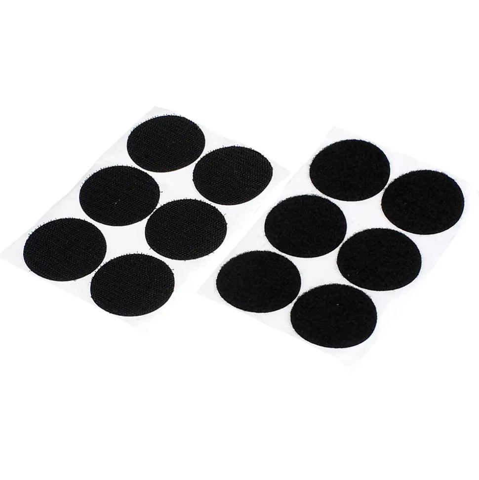 Bande auto-aggrippante format rond noir Diall 46 mm - 6 pièces