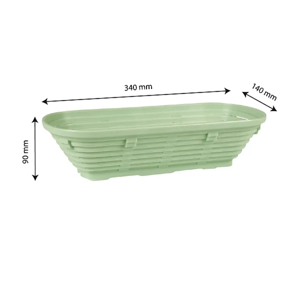Banneton long 1 kg - 34 x 14 x 9 cm