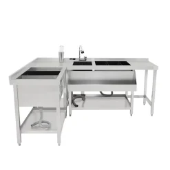 Bar à Cocktails Modulaire avec Bac de Glace