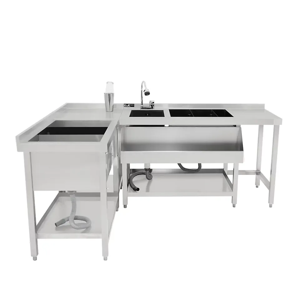 Bar à Cocktails Modulaire avec Bac de Glace