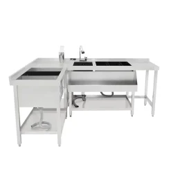 Bar à Cocktails Modulaire avec Bac de Glace