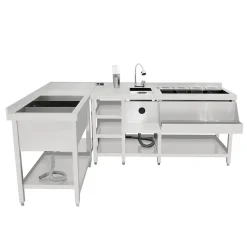 Bar à Cocktails Modulaire Deluxe avec Bac de Glace