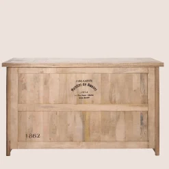 Bar en bois clair 3 tiroirs 2 tablettes - CASIMIR