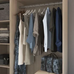 Barre de penderie en acier gris GoodHome Atomia 100 cm