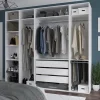 Barre de penderie en acier gris GoodHome Atomia 50 cm