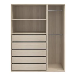 Barre de penderie en acier gris GoodHome Atomia 50 cm