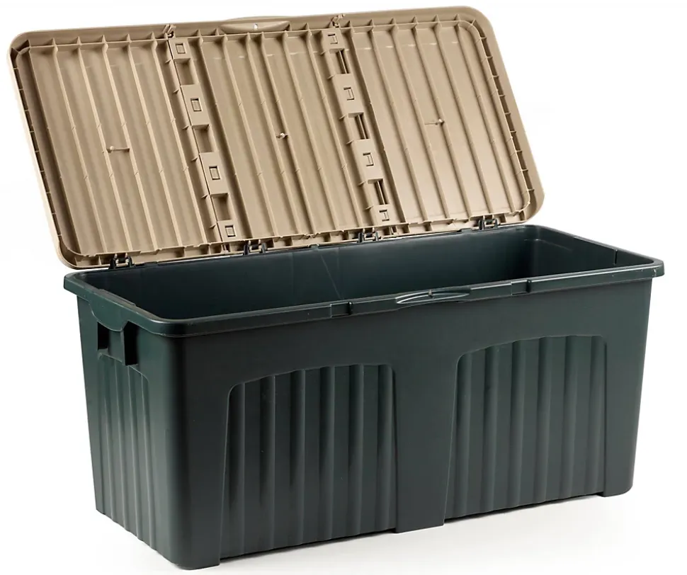 Baule Foligno, Conteneur de rangement polyvalent, Coffre moderne, 100% Made in Italy, 125x57h56 cm, Gris