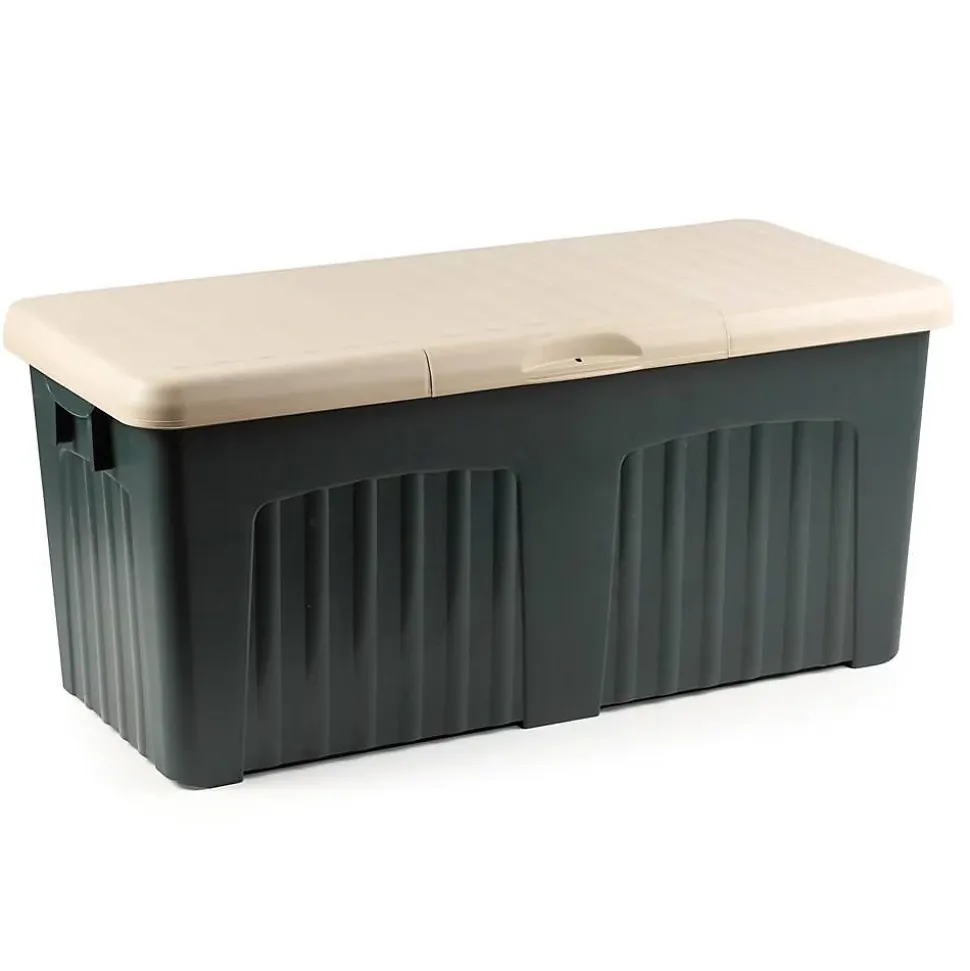 Baule Foligno, Conteneur de rangement polyvalent, Coffre moderne, 100% Made in Italy, 125x57h56 cm, Gris