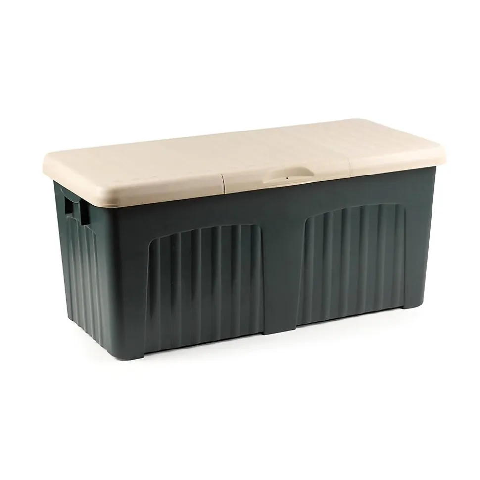 Baule Foligno, Conteneur de rangement polyvalent, Coffre moderne, 100% Made in Italy, 125x57h56 cm, Gris