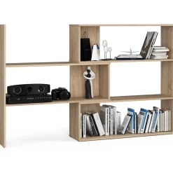 Bibliotheque mobile TWIST Chêne Sonoma 173,6 cm façade Chêne Sonoma 3 étagères 173,6x30x109,3 cm