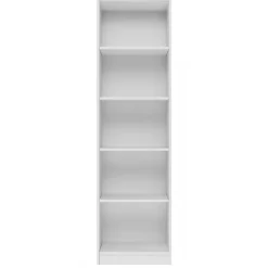 Bibliotheque style scandinave salon - 50x30x181 - 5 tablettes - etagere à livres-KAFFI