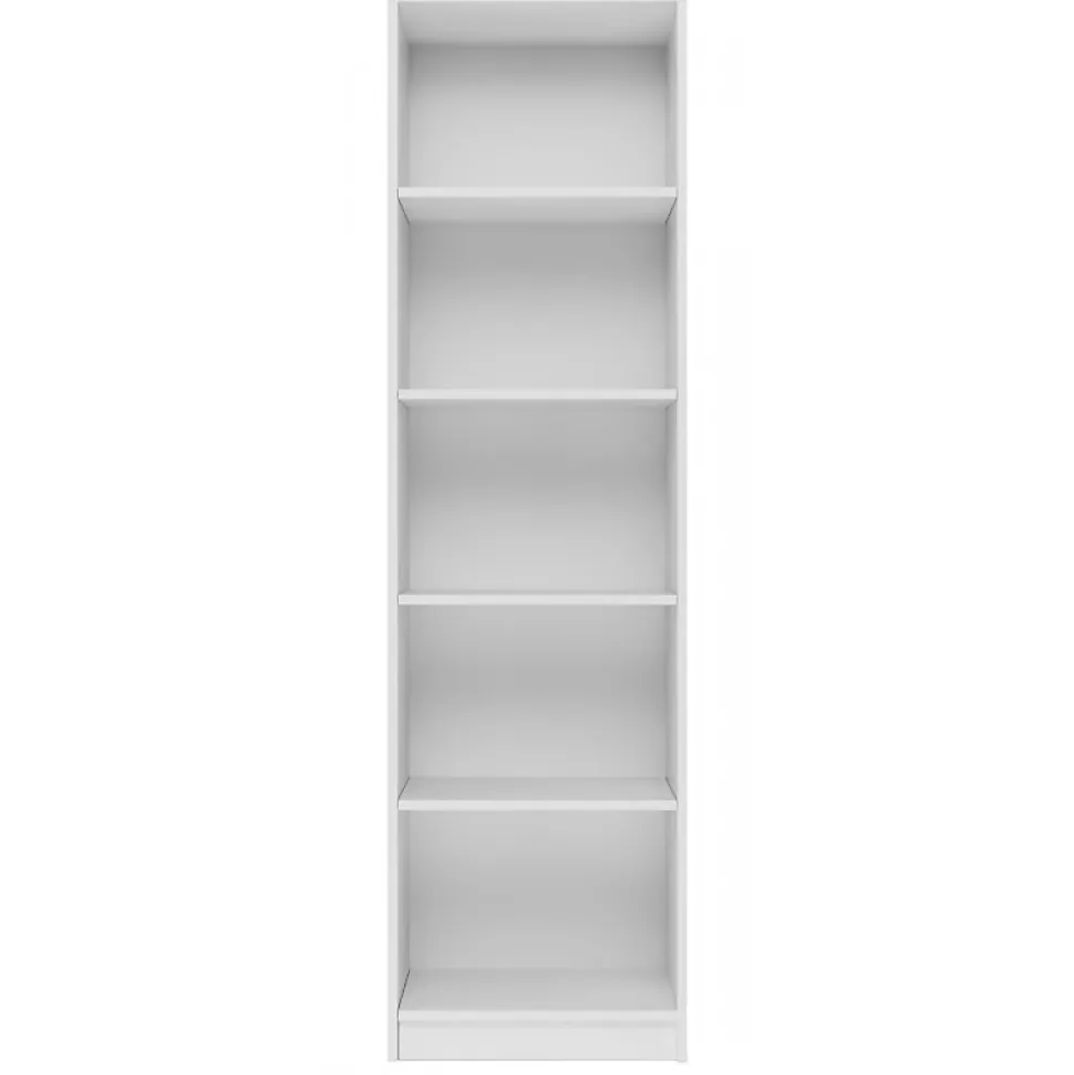 Bibliotheque style scandinave salon - 50x30x181 - 5 tablettes - etagere à livres-KAFFI
