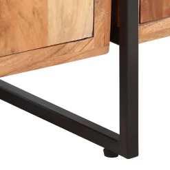 Bibliothèque à 4 niveaux 124x30x180 cm Bois d'acacia massif vidaXL