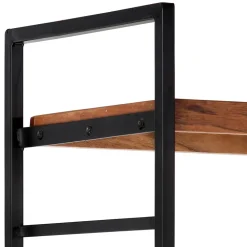 Bibliothèque à 4 niveaux 124x30x180 cm Bois d'acacia massif vidaXL