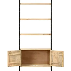 Bibliothèque à 4 niveaux 80x30x180 cm Bois de manguier massif vidaXL