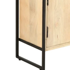 Bibliothèque à 4 niveaux 124x30x180 cm Bois de manguier massif vidaXL
