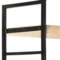 Bibliothèque à 4 niveaux 124x30x180 cm Bois de manguier massif vidaXL