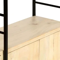Bibliothèque à 4 niveaux 124x30x180 cm Bois de manguier massif vidaXL