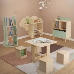 Bibliothèque à livres en bois meubles enfants forme arbre